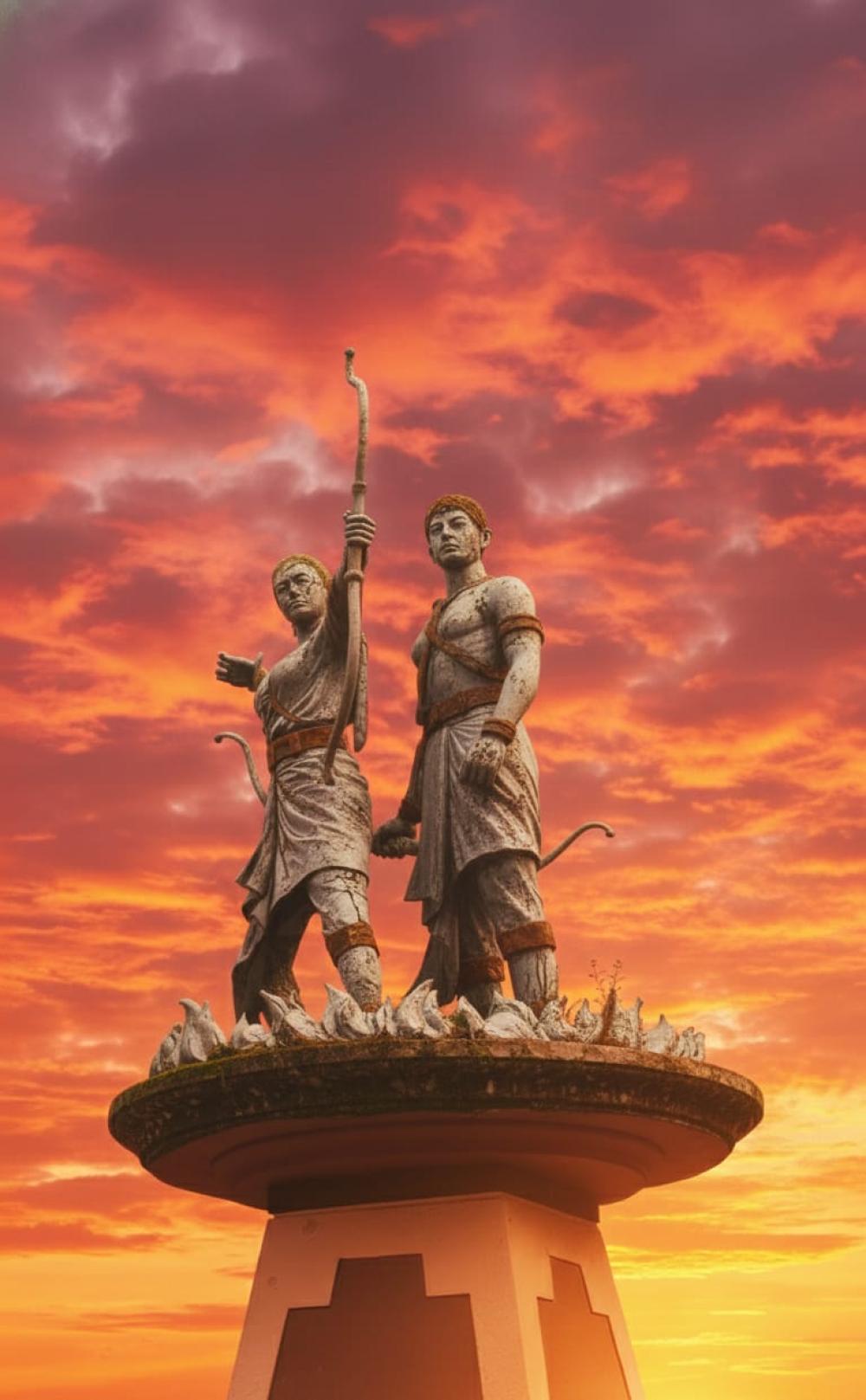 SRIKANDI & ARJUNA di Manahan Dari Kisah Wayang ke Ikon Kawasan Olahraga